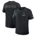 New Orleans Saints Nike Black 2025 NFL Crucial Catch Tri-Blend Dri-FIT T-Shirt Trendy Layer