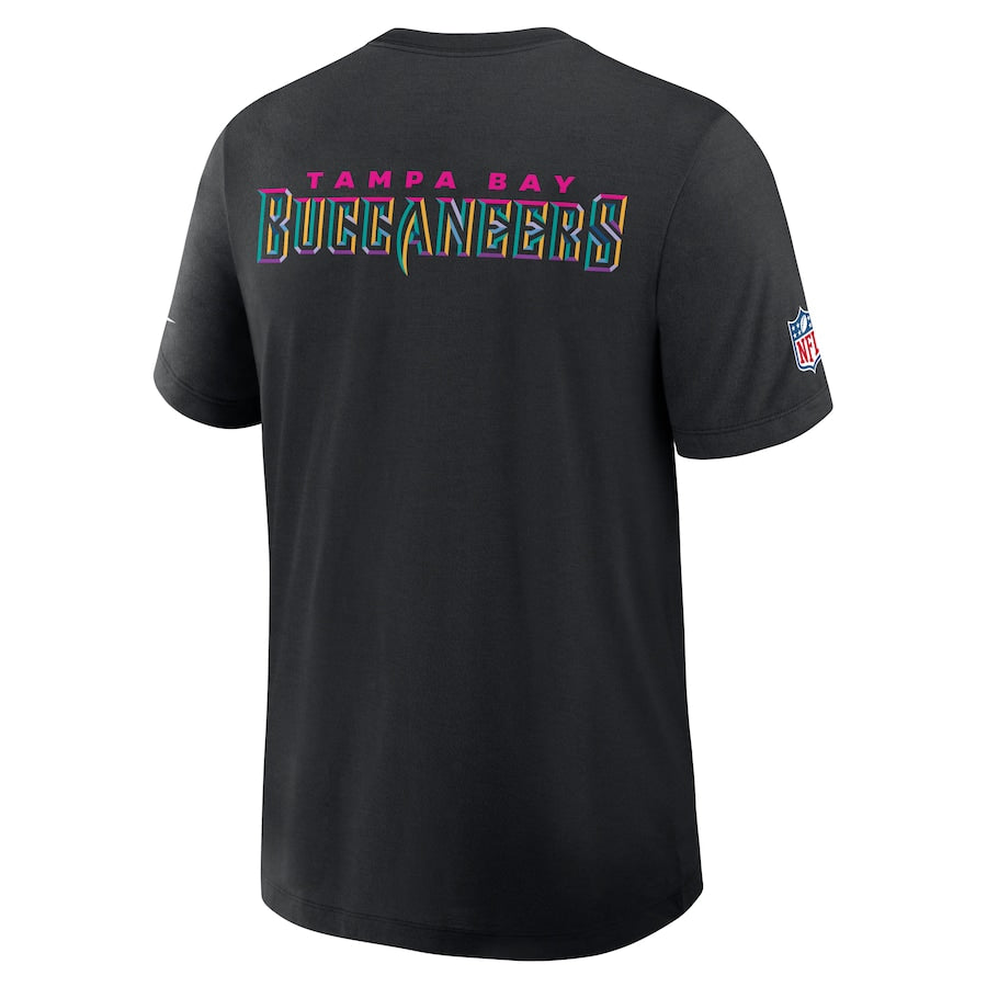 Tampa Bay Buccaneers Nike Black 2025 NFL Crucial Catch Tri-Blend Dri-FIT T-Shirt Trendy Layer