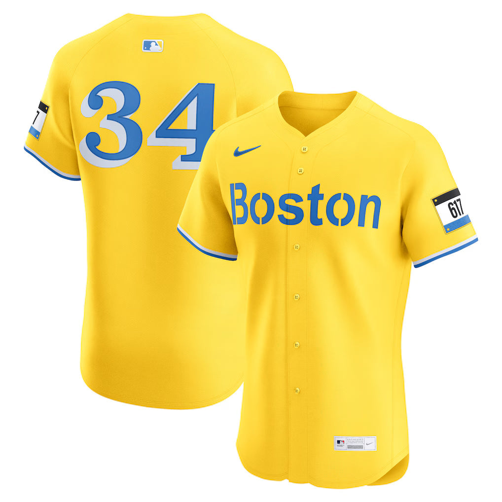 Men's Boston Red Sox David Ortiz Nike Gold City Connect Elite Jersey Kansas Jacket