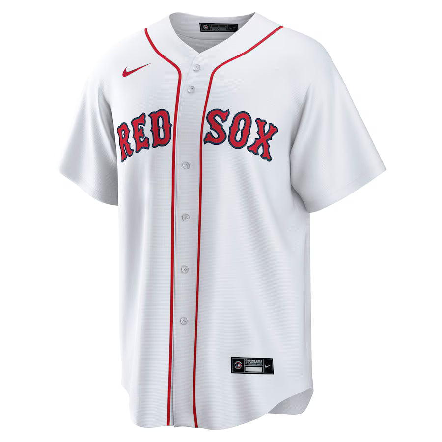 Men's Boston Red Sox Kristian Campbell Nike White Home Replica Jersey Kansas Jacket