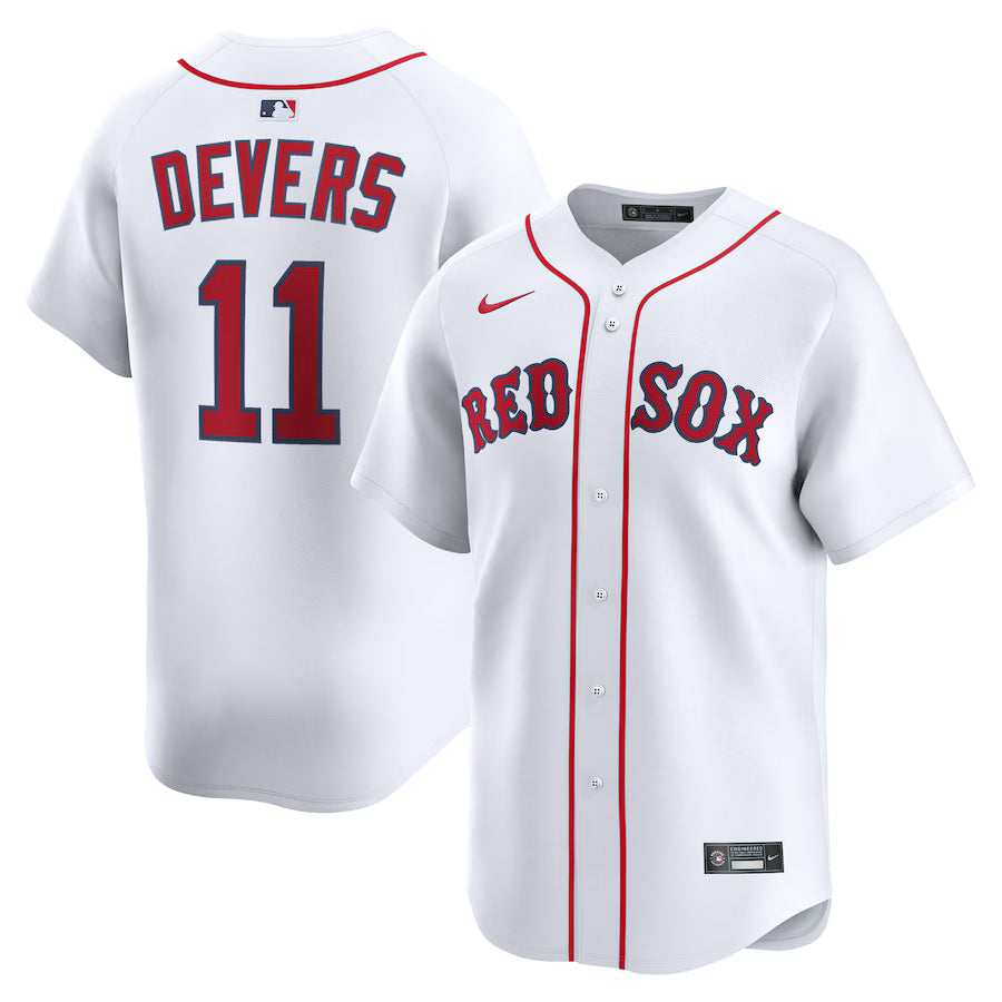 Men's Boston Red Sox Trevor Story Nike White Home Replica Jersey Kansas Jacket