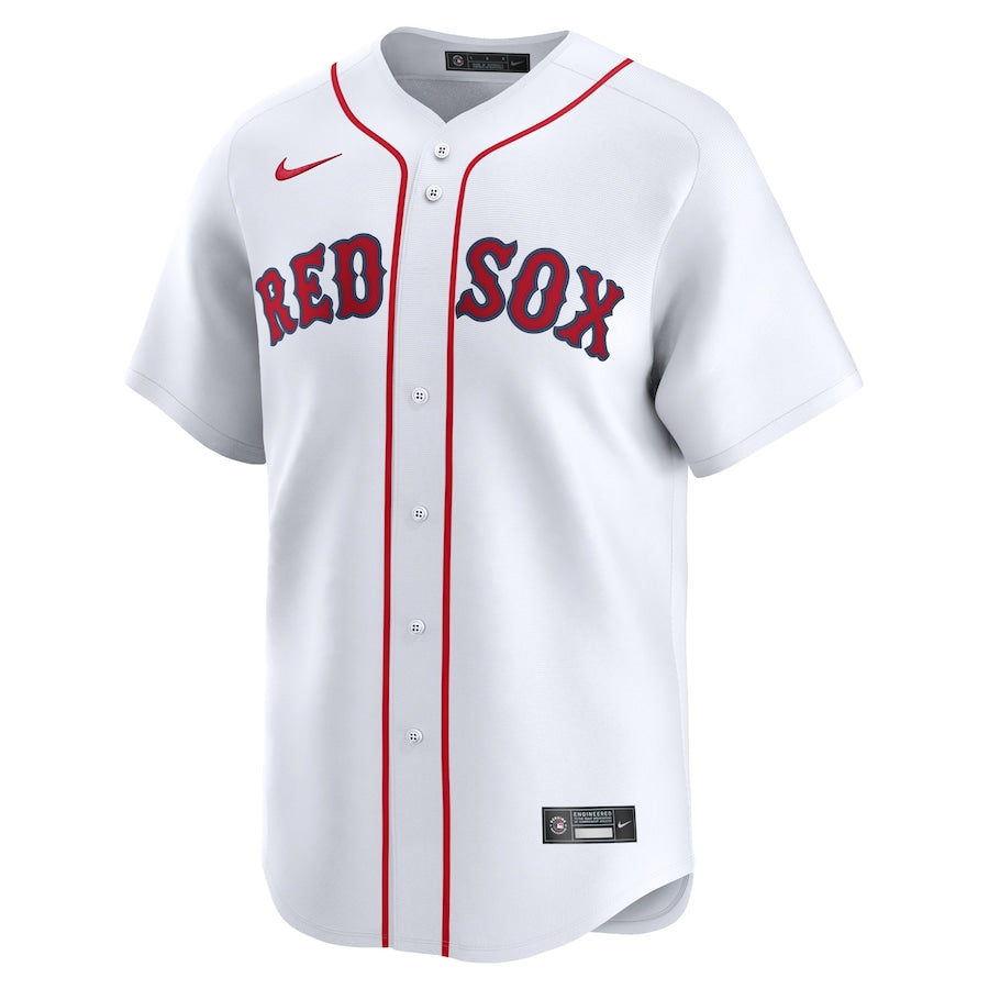 Men's Boston Red Sox Triston Casas Nike White Home Limited Player Jersey Kansas Jacket