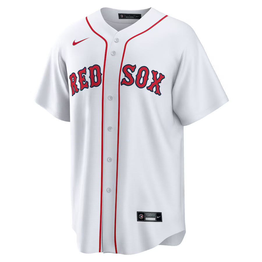 Men's Boston Red Sox Triston Casas Nike White Home Replica Jersey Kansas Jacket