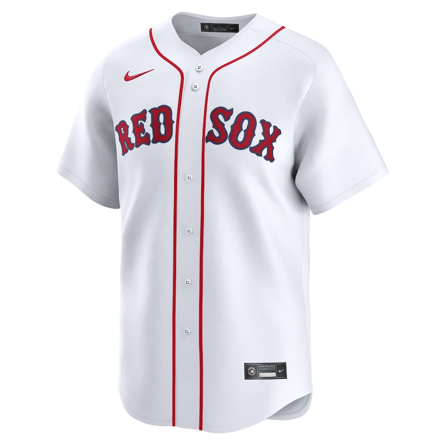 Men's Boston Red Sox Nike White Home Limited Pick-A-Player Retired Roster Jersey Kansas Jacket