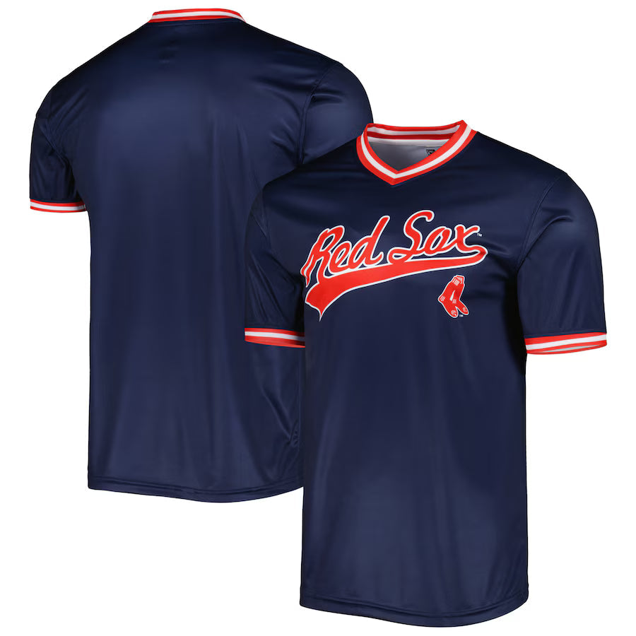 Men's Boston Red Sox Stitches Navy Cooperstown Collection Team Jersey Kansas Jacket