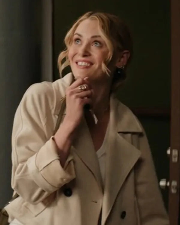 F*ck Valentines Day Virginia Gardner Short Trench Coat