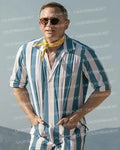 Glass Onion A Knives Out Mystery 2022 Daniel Craig Stripe Shirt WorthVee