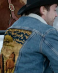 A Wild West Christmas Joey Scarpellino Horse Printed Denim Jacket WorthVee