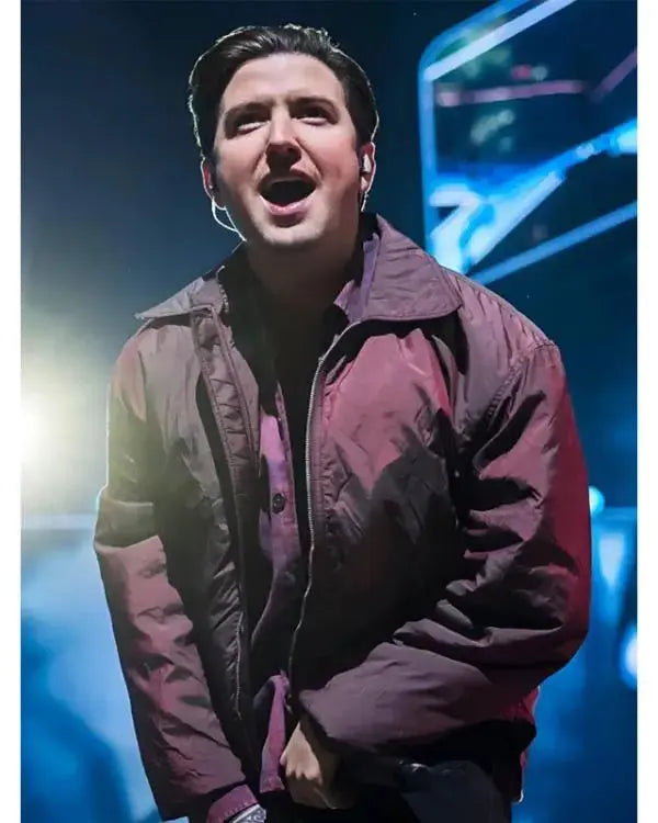 Berlin Concert Logan Henderson Maroon Jacket WorthVee