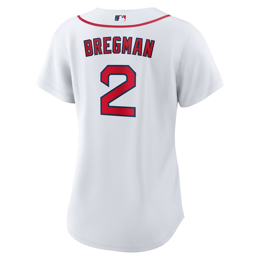 Women's Boston Red Sox Alex Bregman Nike White Home Replica Jersey Kansas Jacket