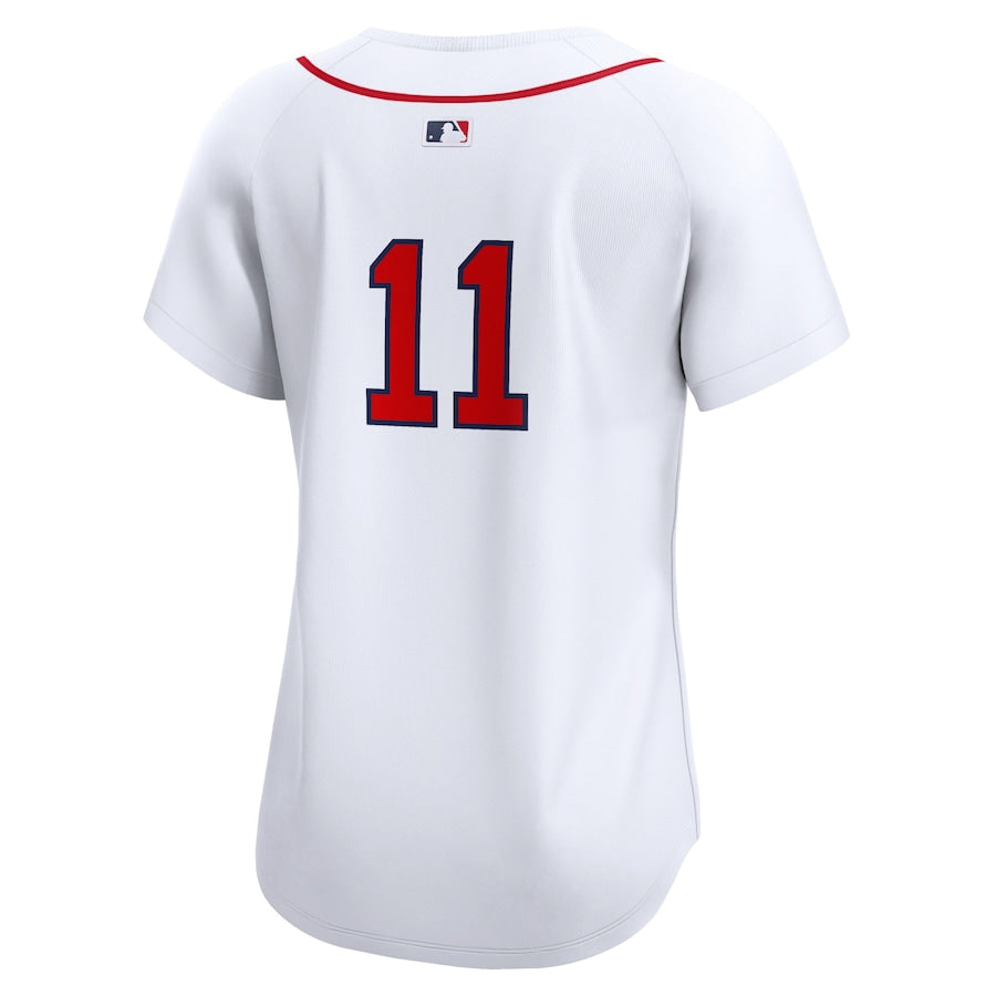 Women's Boston Red Sox Rafael Devers Nike White Home Limited Player Jersey Kansas Jacket