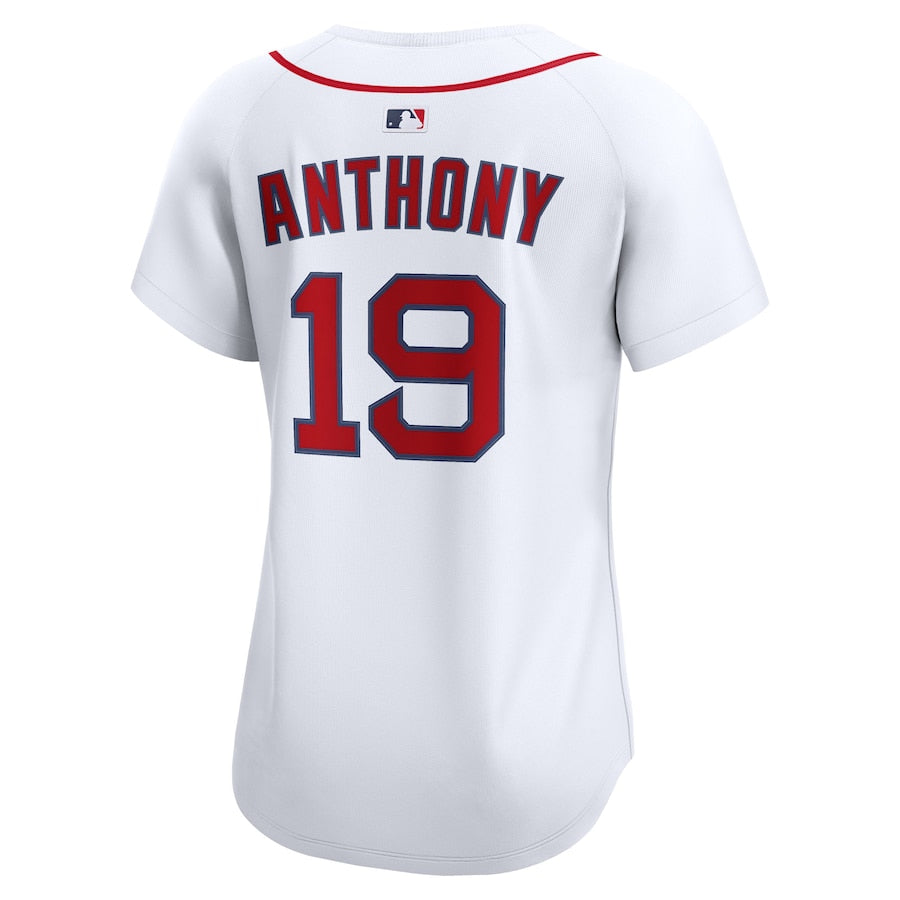 Women's Boston Red Sox Roman Anthony Nike White Home Limited Player Jersey Kansas Jacket