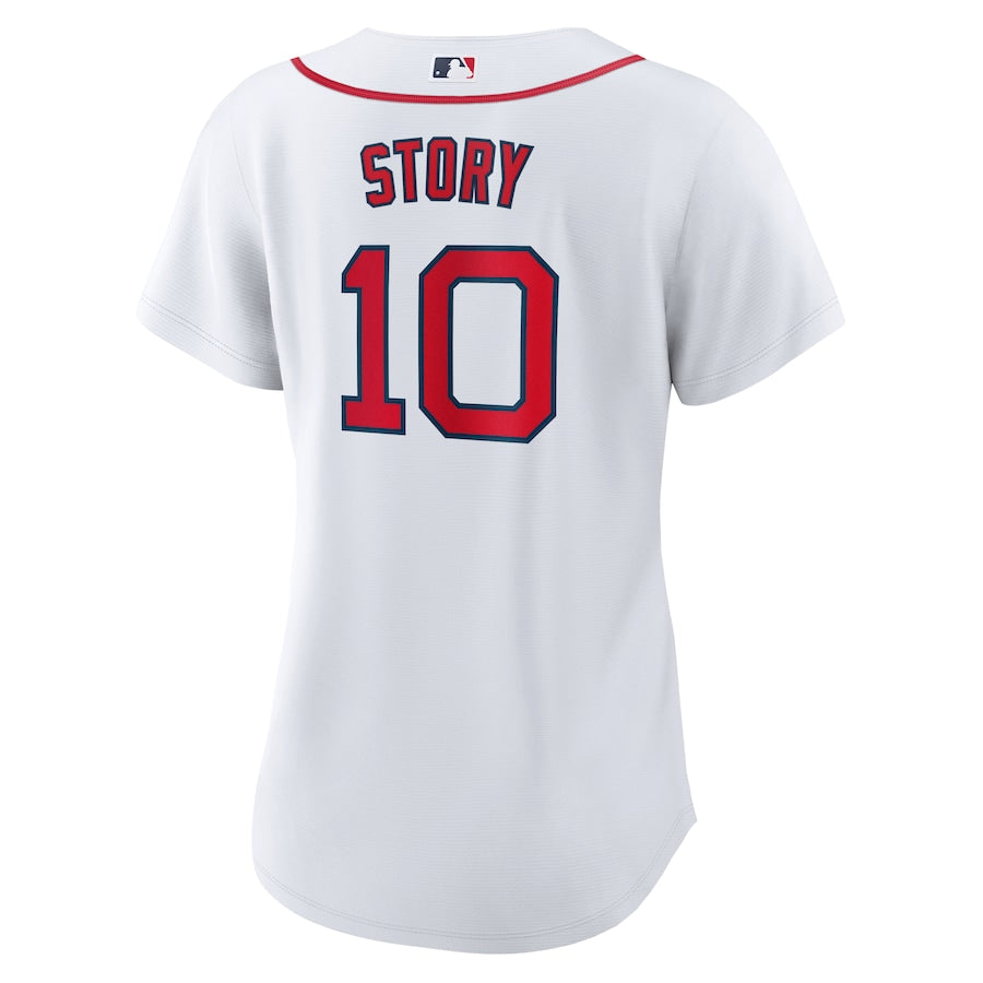 Women's Boston Red Sox Trevor Story Nike White Home Replica Jersey Kansas Jacket