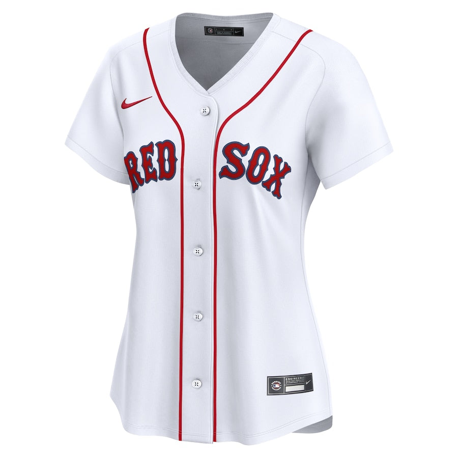 Women's Boston Red Sox Nike White Home Limited Jersey Kansas Jacket