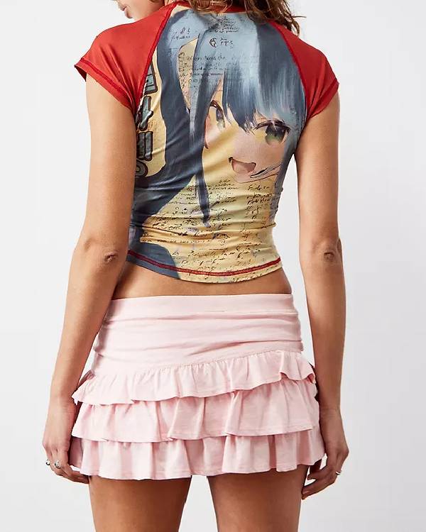 Wednesday Emma Myers Anime Raglan Tee USA Jackets