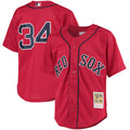 Youth Boston Red Sox David Ortiz Mitchell & Ness Red Cooperstown Collection Batting Practice Jersey Kansas Jacket