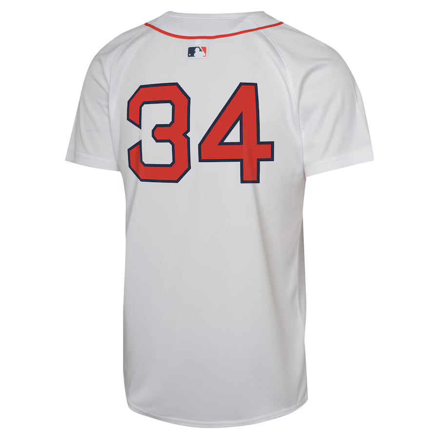 Youth Boston Red Sox David Ortiz Nike White Home Limited Jersey Kansas Jacket