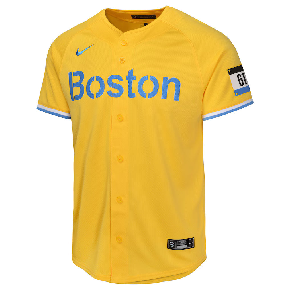 Youth Boston Red Sox Rafael Devers Nike Gold City Connect Limited Player Jersey Kansas Jacket