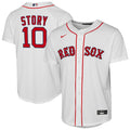 Youth Boston Red Sox Trevor Story Nike White Home Replica Player Jersey Kansas Jacket