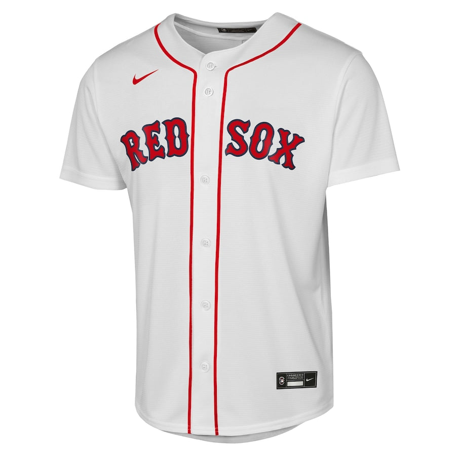 Youth Boston Red Sox Trevor Story Nike White Home Replica Player Jersey Kansas Jacket